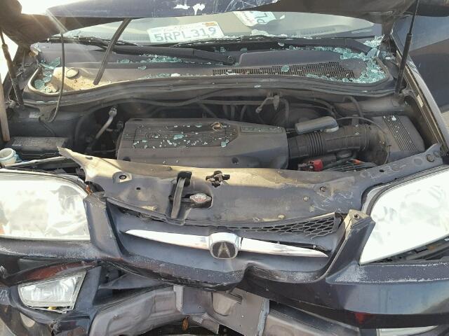 2HNYD18252H501736 - 2002 ACURA MDX BLACK photo 7