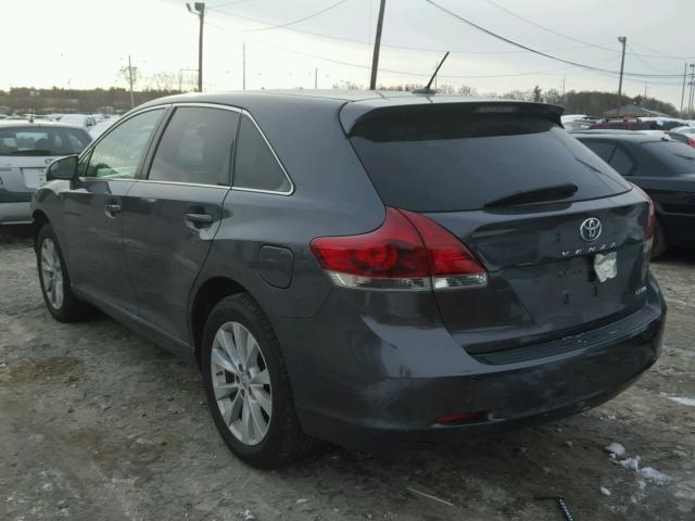 4T3BA3BB4DU035678 - 2013 TOYOTA VENZA LE GRAY photo 3