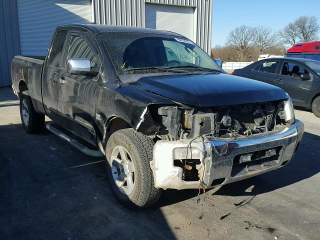 1N6AA06B74N503170 - 2004 NISSAN TITAN XE BLACK photo 1