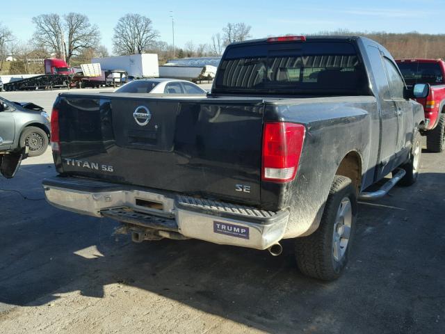 1N6AA06B74N503170 - 2004 NISSAN TITAN XE BLACK photo 4