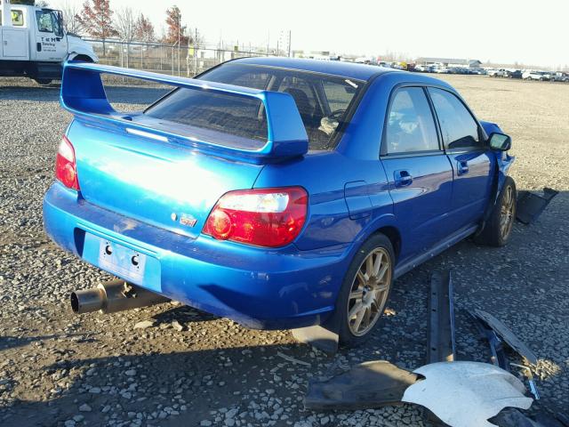 JF1GD706X5L504048 - 2005 SUBARU IMPREZA WR BLUE photo 4