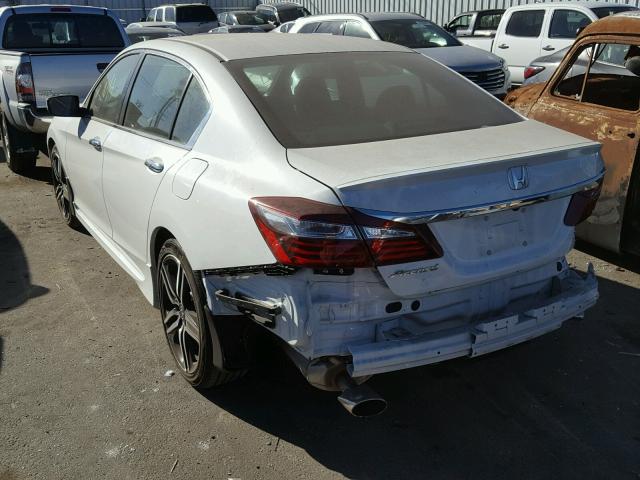 1HGCR2F11HA143125 - 2017 HONDA ACCORD SPO WHITE photo 3