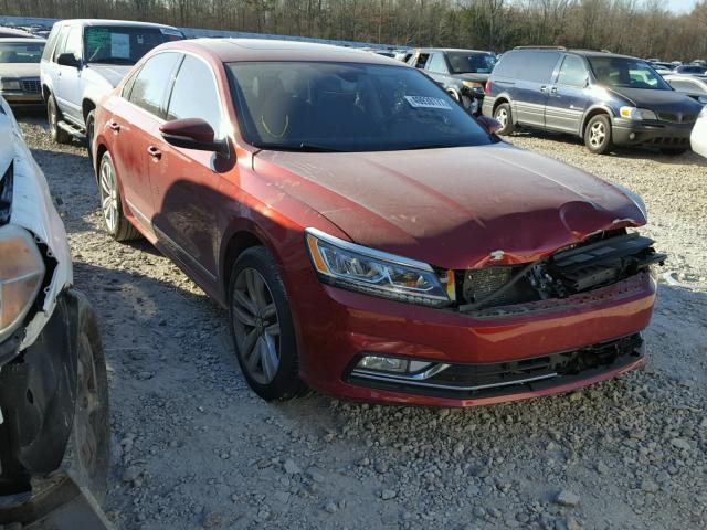 1VWCM7A37HC053076 - 2017 VOLKSWAGEN PASSAT SEL MAROON photo 1