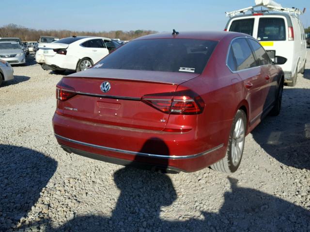 1VWCM7A37HC053076 - 2017 VOLKSWAGEN PASSAT SEL MAROON photo 4