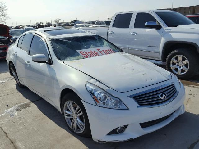 JN1CV6AP5CM932949 - 2012 INFINITI G37 BASE WHITE photo 1