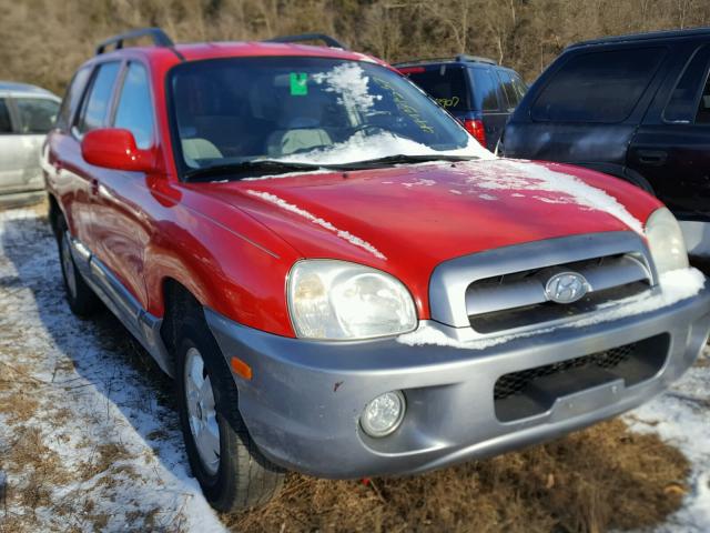 KM8SC73DX5U990318 - 2005 HYUNDAI SANTA FE G RED photo 1