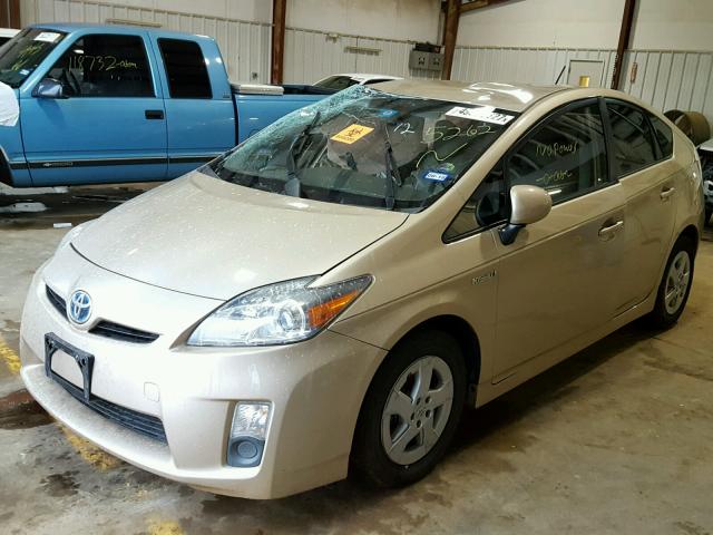 JTDKN3DU9B0315262 - 2011 TOYOTA PRIUS GOLD photo 2