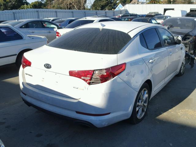 5XXGN4A70CG050998 - 2012 KIA OPTIMA EX WHITE photo 4