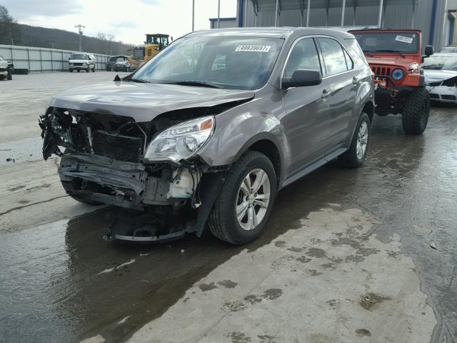 2CNALBEW5A6305499 - 2010 CHEVROLET EQUINOX LS BROWN photo 2