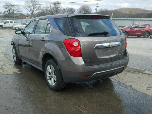 2CNALBEW5A6305499 - 2010 CHEVROLET EQUINOX LS BROWN photo 3