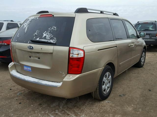 KNDMB233766066726 - 2006 KIA SEDONA EX GOLD photo 4