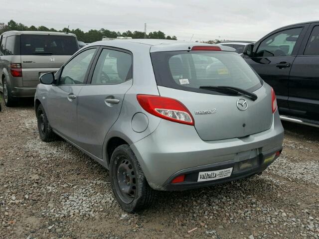 JM1DE1KY0D0157206 - 2013 MAZDA MAZDA2 SILVER photo 3