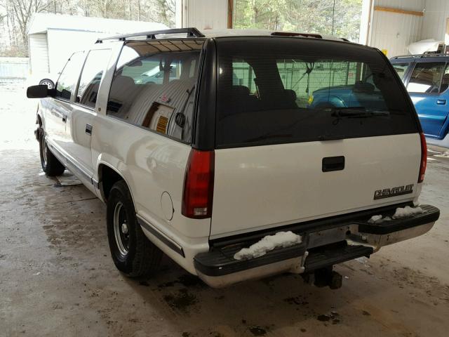 3GNEC16R5XG256544 - 1999 CHEVROLET SUBURBAN C WHITE photo 3