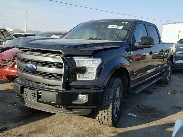 1FTFW1EG3GKD55912 - 2016 FORD F150 SUPER BLACK photo 2