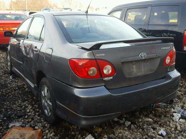 1NXBR32EX7Z874167 - 2007 TOYOTA COROLLA S GRAY photo 3