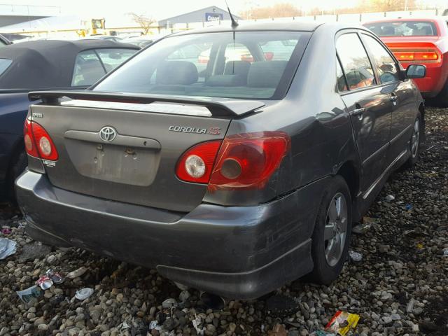 1NXBR32EX7Z874167 - 2007 TOYOTA COROLLA S GRAY photo 4