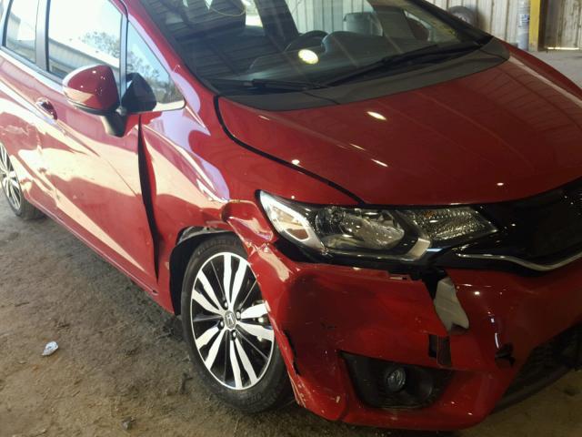 JHMGK5H79GX042867 - 2016 HONDA FIT EX RED photo 9