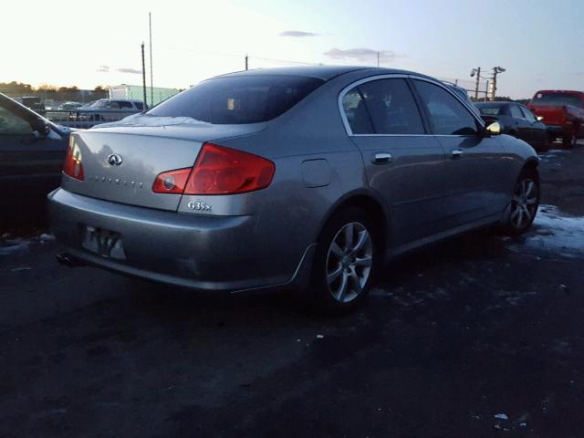 JNKCV51F35M301018 - 2005 INFINITI G35 SILVER photo 4