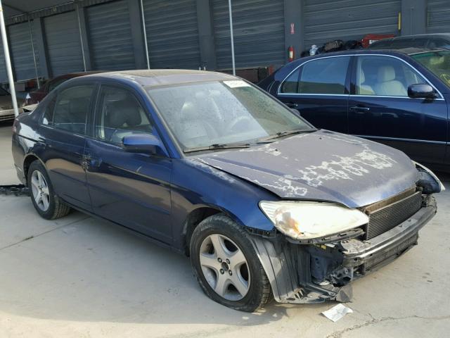 2HGES26794H519499 - 2004 HONDA CIVIC EX BLUE photo 1