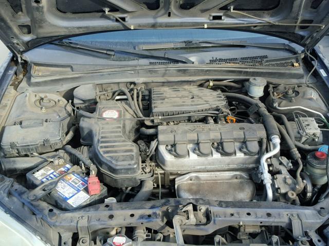 2HGES26794H519499 - 2004 HONDA CIVIC EX BLUE photo 7