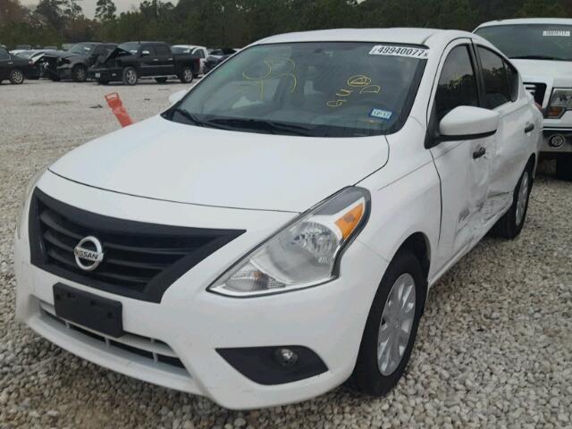 3N1CN7AP4FL888141 - 2015 NISSAN VERSA S WHITE photo 2