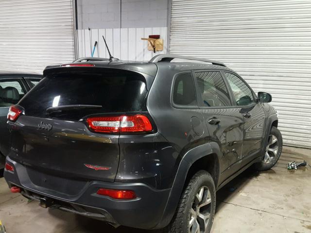 1C4PJMBS9FW673425 - 2015 JEEP CHEROKEE T BLACK photo 4