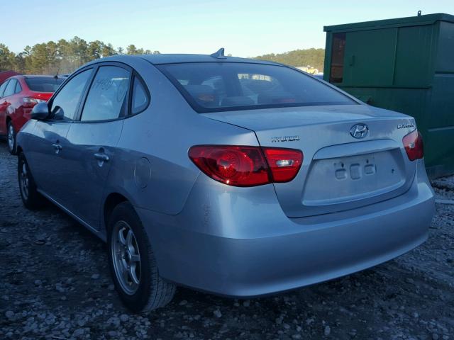 KMHDU46D99U728750 - 2009 HYUNDAI ELANTRA GL SILVER photo 3