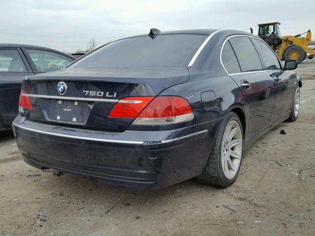 WBAHN83596DT32012 - 2006 BMW 750 LI BLUE photo 4