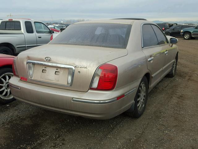 KMHFU45E15A404321 - 2005 HYUNDAI XG 350 TAN photo 4