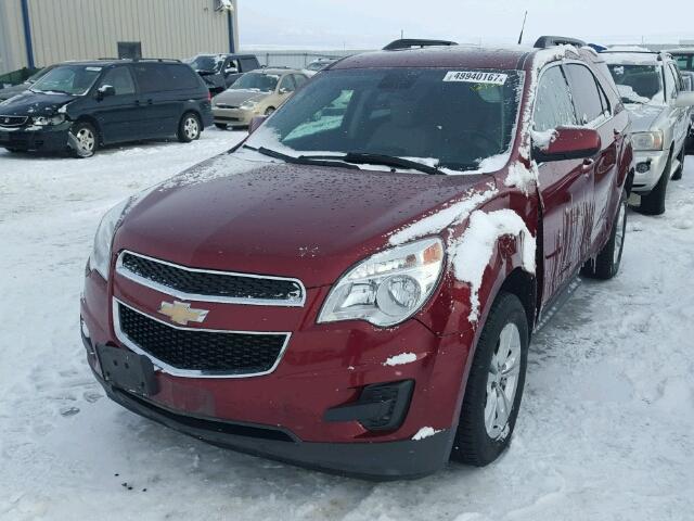 2GNFLEEK2C6235382 - 2012 CHEVROLET EQUINOX LT RED photo 2