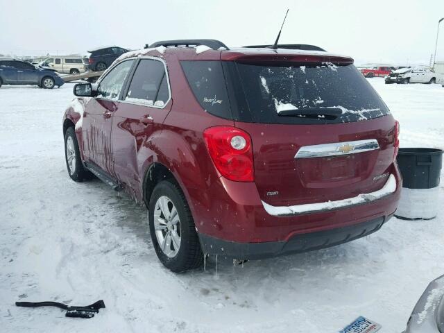 2GNFLEEK2C6235382 - 2012 CHEVROLET EQUINOX LT RED photo 3