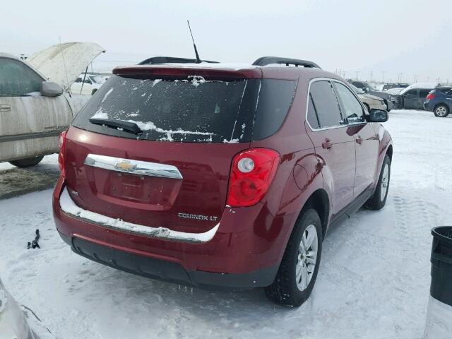 2GNFLEEK2C6235382 - 2012 CHEVROLET EQUINOX LT RED photo 4