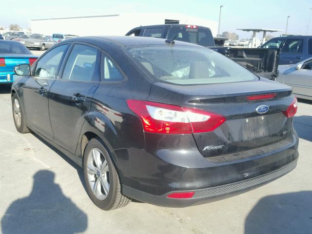 1FADP3F2XEL355860 - 2014 FORD FOCUS SE BLACK photo 3