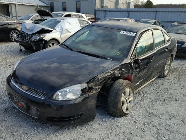 2G1WF5E31D1250021 - 2013 CHEVROLET IMPALA LS BLACK photo 2