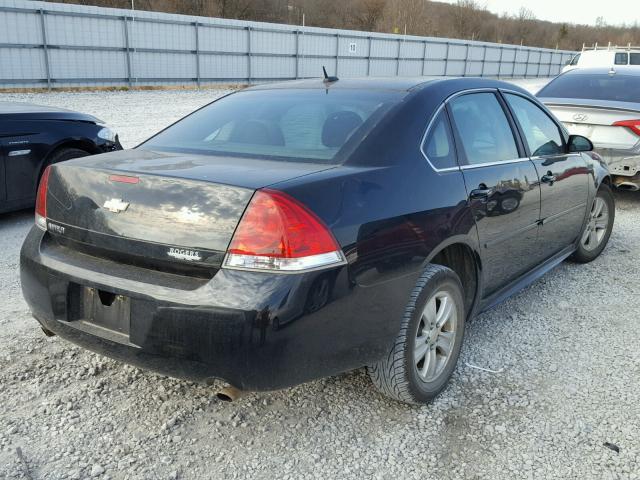 2G1WF5E31D1250021 - 2013 CHEVROLET IMPALA LS BLACK photo 4