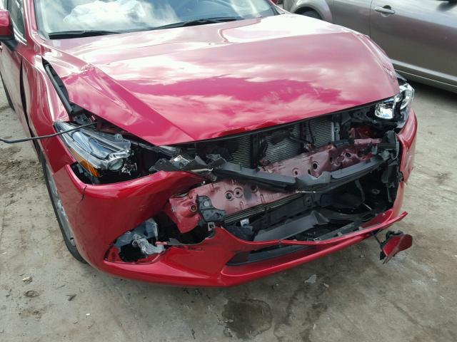 3MZBN1U71HM106745 - 2017 MAZDA 3 SPORT RED photo 9