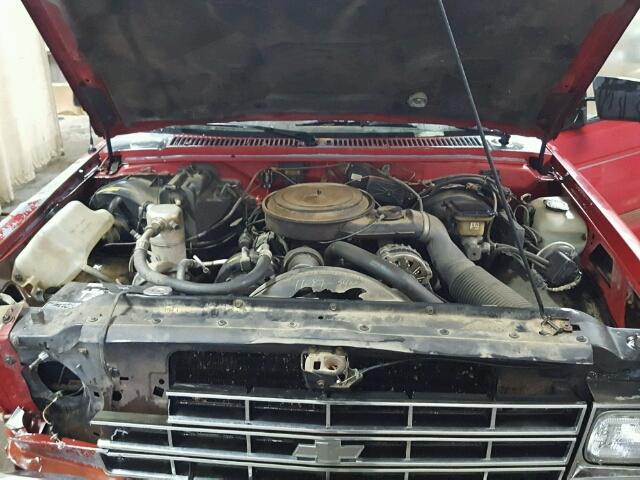 1GCCS14Z1L2128312 - 1990 CHEVROLET S TRUCK S1 RED photo 7