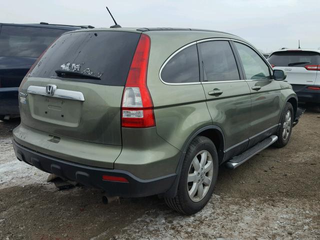 5J6RE48779L000889 - 2009 HONDA CR-V EXL GREEN photo 4