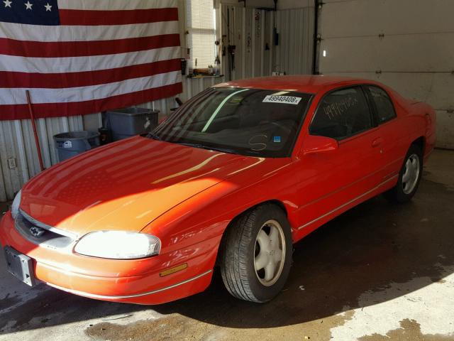2G1WW12MXX9285040 - 1999 CHEVROLET MONTE CARL წითელი ფოტო 2
