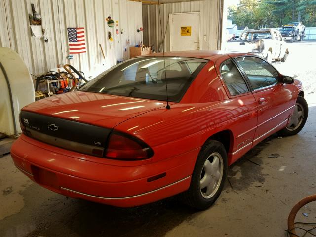 2G1WW12MXX9285040 - 1999 CHEVROLET MONTE CARL წითელი ფოტო 4