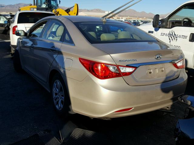 5NPEB4AC0BH239280 - 2011 HYUNDAI SONATA GLS BEIGE photo 3