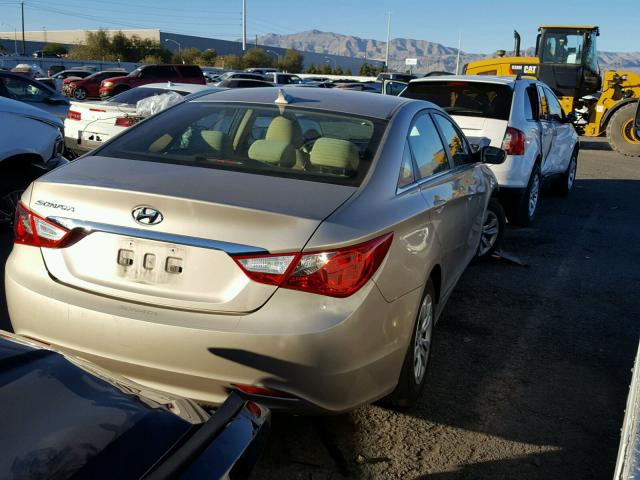 5NPEB4AC0BH239280 - 2011 HYUNDAI SONATA GLS BEIGE photo 4