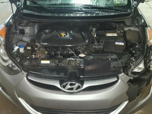 KMHDH4AEXBU147977 - 2011 HYUNDAI ELANTRA GL GRAY photo 7