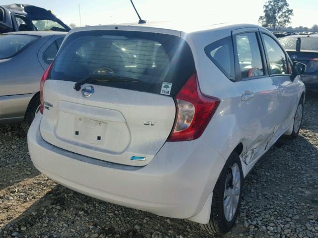 3N1CE2CP5FL355408 - 2015 NISSAN VERSA NOTE WHITE photo 4