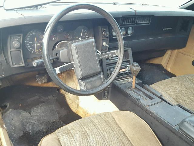 1G1AP8721DN135625 - 1983 CHEVROLET CAMARO WHITE photo 9