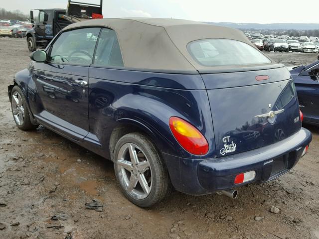 3C3AY75SX5T326502 - 2005 CHRYSLER PT CRUISER BLUE photo 3