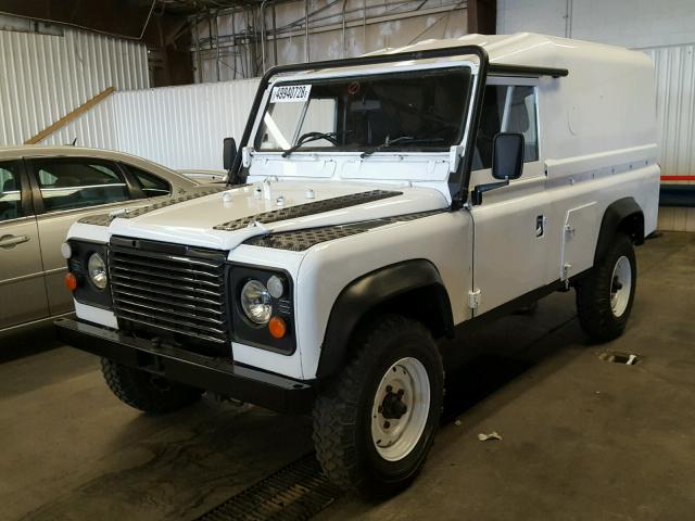 SALLDHAC7BA254703 - 1986 LAND ROVER DEFENDER WHITE photo 2