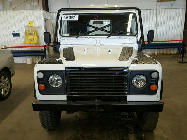 SALLDHAC7BA254703 - 1986 LAND ROVER DEFENDER WHITE photo 9