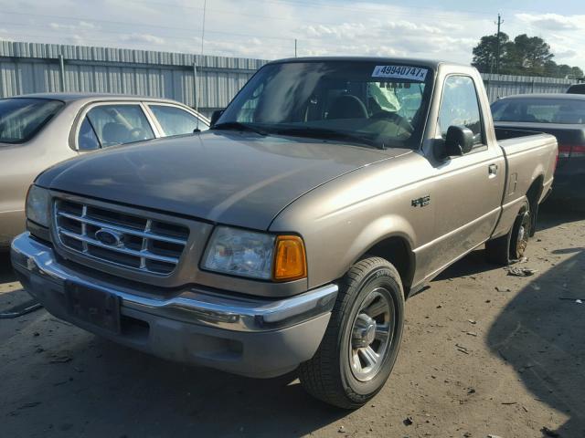 1FTYR10D13PB37008 - 2003 FORD RANGER TAN photo 2