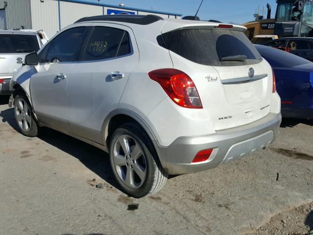 KL4CJBSB7FB211188 - 2015 BUICK ENCORE CON WHITE photo 3